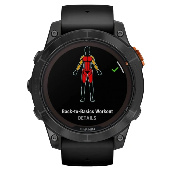 Часы Garmin Fenix 7 PRO Solar серый с черным ремешком