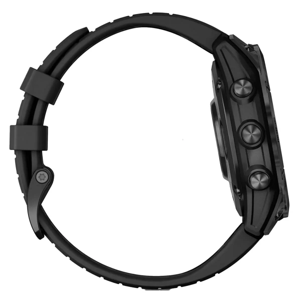 Часы Garmin Fenix 7 PRO Solar серый с черным ремешком