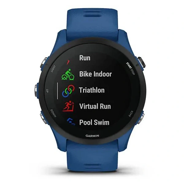 Смарт часы Garmin Forerunner 255 с синим ремешком